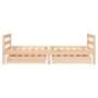 Estructura de cama infantil con cajones madera de pino 80x160cm