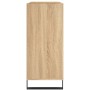 Mueble discos madera contrachapada roble Sonoma 84,5x38x89 cm