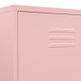 Armario de acero rosa 90x50x180 cm