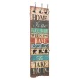 Perchero de pared HOME IS con 6 ganchos 120x40 cm