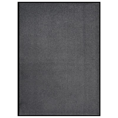 Felpudo de rayas gris antracita 60x80 cm