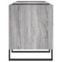 Mueble para discos madera contrachapada gris sonoma 121x38x48cm