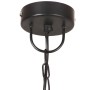 Lámpara colgante industrial redonda negra 25 W 42 cm E27