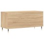 Mueble discos madera contrachapada roble Sonoma 100x38x48 cm