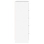 Cajonera de madera contrachapada blanco 60x36x103 cm