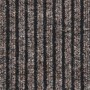 Felpudo de rayas beige 80x120 cm