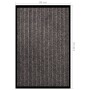 Felpudo de rayas beige 80x120 cm