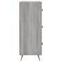 Cómoda madera de ingeniería gris Sonoma 69,5x34x90 cm