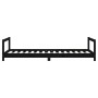 Estructura de cama para niños madera de pino negro 90x190 cm