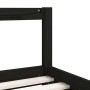 Estructura de cama para niños madera de pino negro 90x190 cm