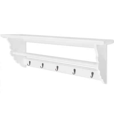Perchero estilo barroco MDF blanco