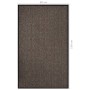 Felpudo beige 90x150 cm