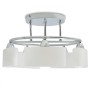 Lámpara de techo pantalla cristal elipse 5 bombillas E14 200 W