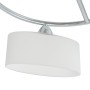 Lámpara de techo pantalla cristal elipse 5 bombillas E14 200 W