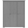 Armario BODO madera maciza de pino gris 146x53,5x173 cm