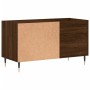 Mueble de discos madera de ingeniería marrón roble 85x38x48 cm