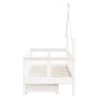 Estructura cama niños con cajones madera pino blanco 70x140 cm