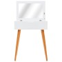 Tocador con espejo de MDF 60x40x75 cm