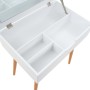Tocador con espejo de MDF 60x40x75 cm
