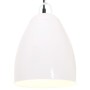 Lámpara colgante industrial redonda 25 W blanca 32 cm E27