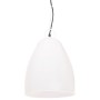Lámpara colgante industrial redonda 25 W blanca 32 cm E27