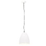 Lámpara colgante industrial redonda 25 W blanca 32 cm E27