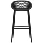 Taburetes de cocina 4 unidades negro