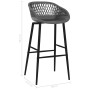 Taburetes de cocina 4 unidades gris