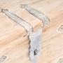 Baúl de madera maciza de acacia 40x40x40 cm