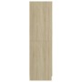 Armario de madera contrachapada color roble 82,5x51,5x180 cm