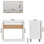 Armario bajo fregadero madera ingeniería roble 80x46x81,5 cm