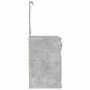 Tocador LED madera contrachapada gris hormigón 90x50x132,5 cm