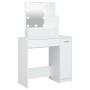 Tocador con LED blanco 86,5x35x136 cm