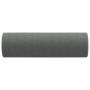 Cojines decorativos 2 uds tela gris oscuro 15x50 cm
