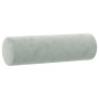 Cojines decorativos 2 uds terciopelo gris claro Ø15x50 cm
