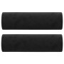 Cojines decorativos 2 uds terciopelo negro 15x50 cm