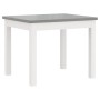 Mesa y sillas infantiles 3 piezas MDF blanco y gris