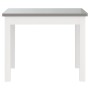 Mesa y sillas infantiles 3 piezas MDF blanco y gris