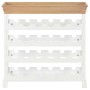 Armario botellero MDF blanco 70x22,5x70,5 cm