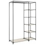 Armario plegable de tela color crema 110x45x175 cm