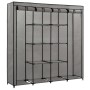 Armario con 4 compartimentos gris 175x45x170 cm