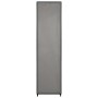 Armario con 4 compartimentos gris 175x45x170 cm