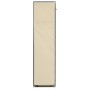 Armario con compartimentos y varillas tela crema 150x45x175 cm