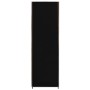 Armario de tela negro 87x49x159 cm