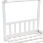 Estructura de cama infantil madera maciza pino blanco 90x200 cm