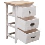 Armario auxiliar de madera de paulownia 35x25x57 cm