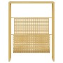 Revistero de acero dorado 35x15x45 cm