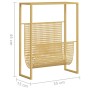 Revistero de acero dorado 35x15x45 cm
