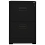 Armario archivador de acero negro 46x62x72,5 cm