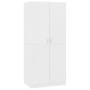 Armario de madera contrachapada blanco 80x52x180 cm